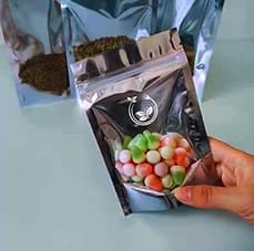 transparent mylar bags