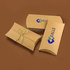 kraft pillow boxes